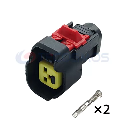 2-Pin Female 15419715 Waterproof Wire Harness Car Fuel Spray Nozzle Plug with ABS and Nylon Housing Copper Contact... - image 4